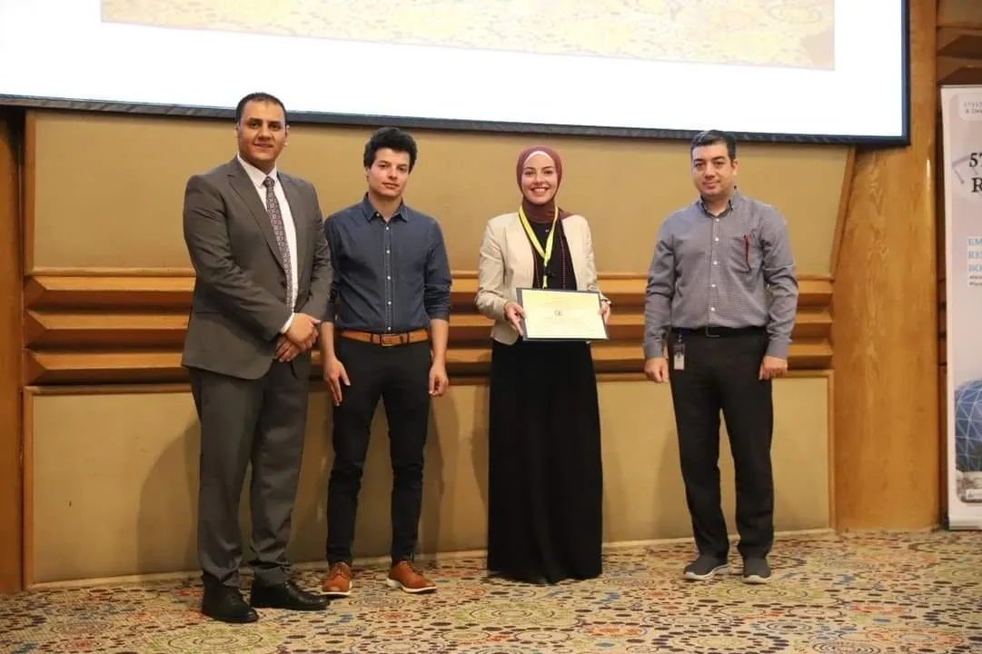 Certificate presentation during the 57357 Youth Researchers Forum